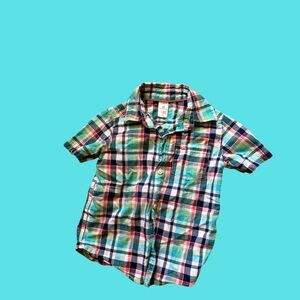 Carter's Multicolor Plaid Button Down Shirt